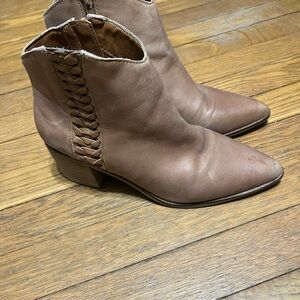 Lucky Brand Brown Ankle Booties